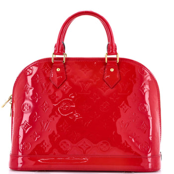 Louis Vuitton Alma Handbag Monogram Vernis Pm
