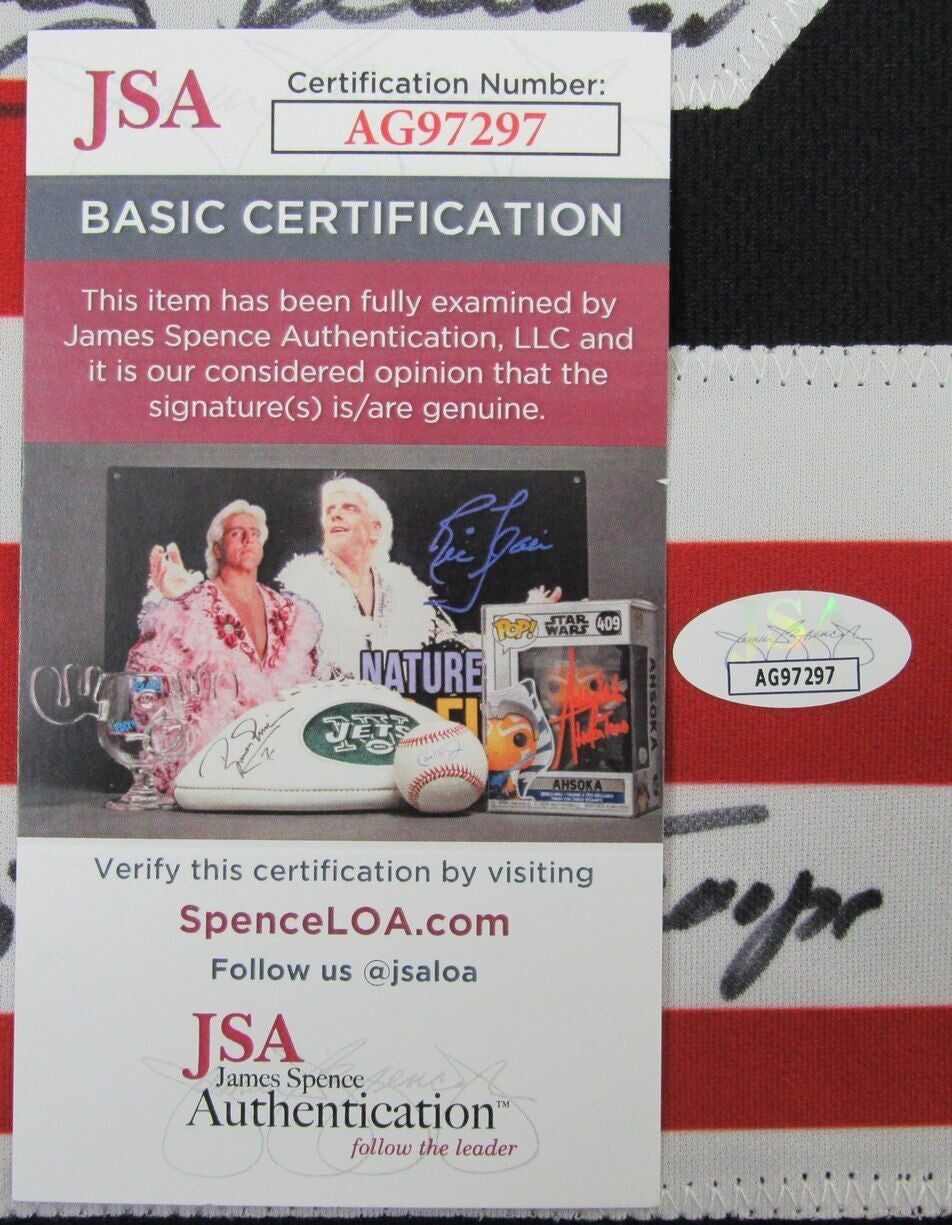 Rocky Bleier Autographed/Inscribed Usa Custom Football Jersey Steelers Jsa