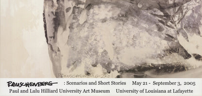 Robert Rauschenberg Goddess Depot " Offset Lithograph Pop Art Purpl