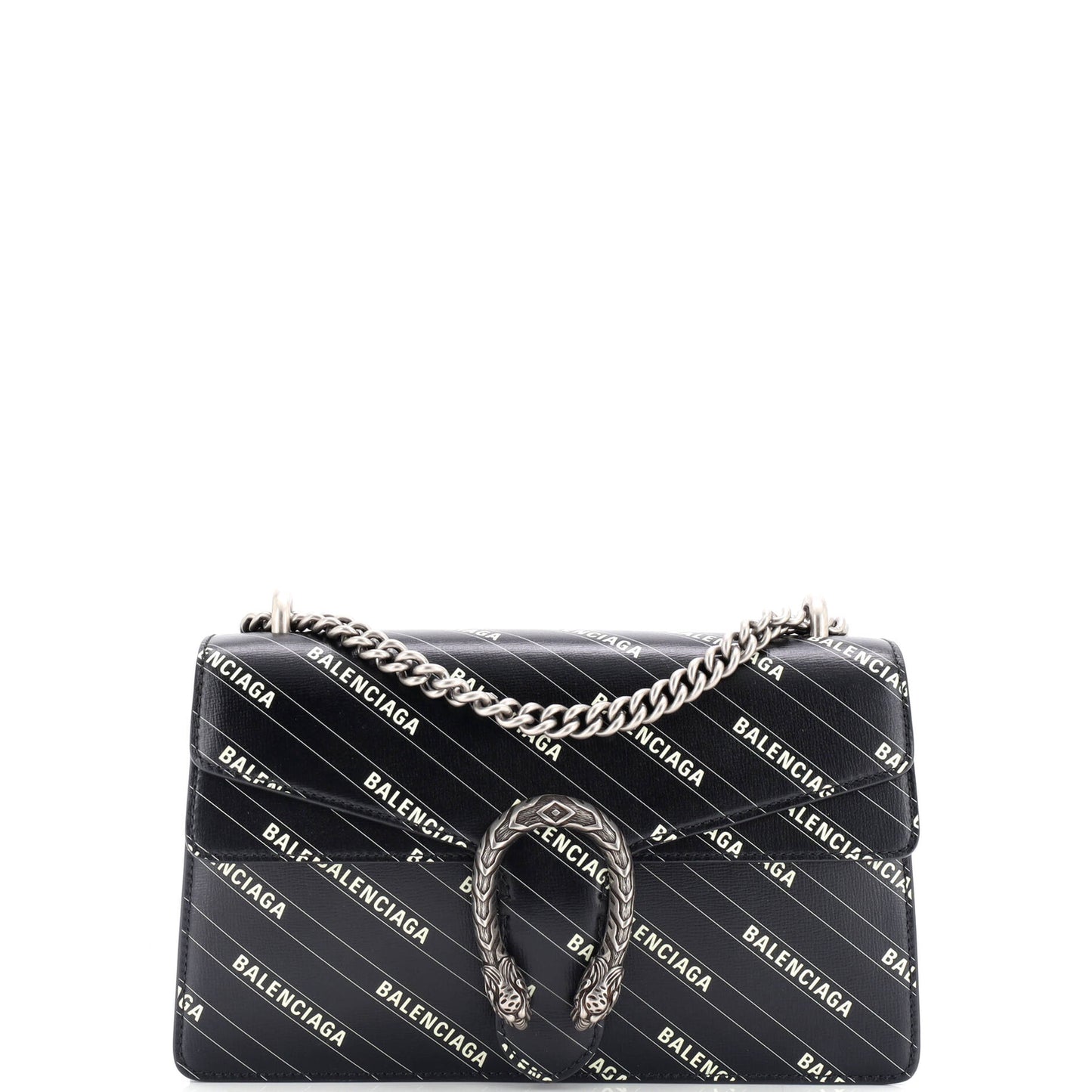 Gucci X Balenciaga The Hacker Project Dionysus Bag Logo Printed Leather Small