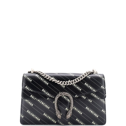 Gucci X Balenciaga The Hacker Project Dionysus Bag Logo Printed Leather Small