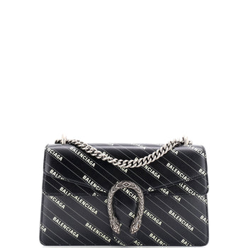 Gucci X Balenciaga The Hacker Project Dionysus Bag Logo Printed Leather Small