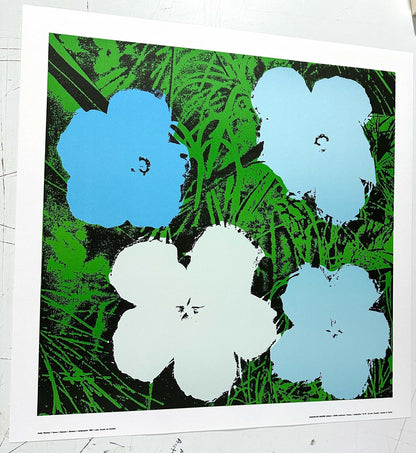 Andy Warhol Blu Flowers 1970 Pop Art Print Editor Nouvelles Images 1970 Original