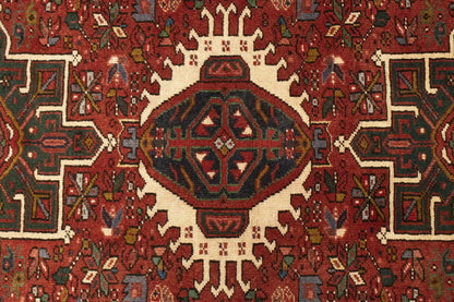 Handmade Vintage Tribal Geometric Area Rug Rusty