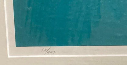 Keith Reynolds "Top Side" Signed Serigraph 171/495 Sailboat Marine Art Sheet