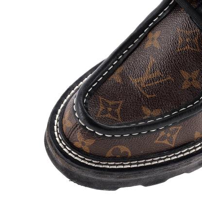 Louis Vuitton Women'S Lv Beaubourg Platform Derby Shoes Monogram Canvas