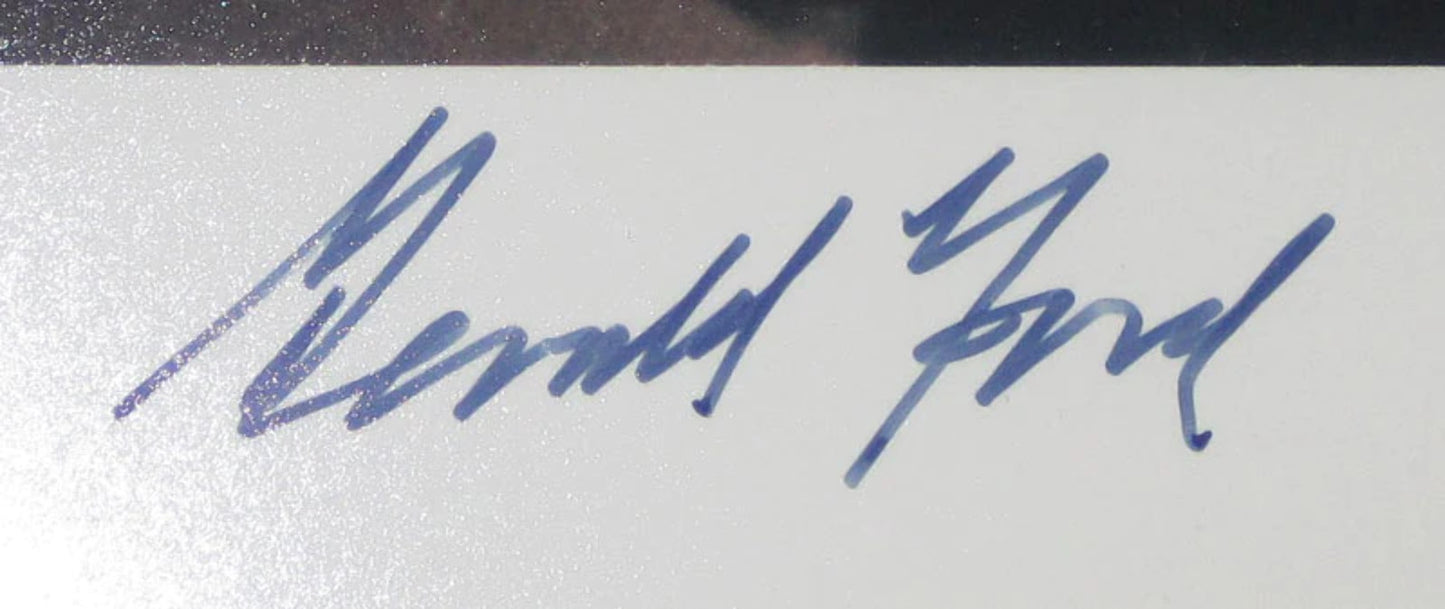 Gerald Ford Autographed Framed 8X10 Photo (Jsa)