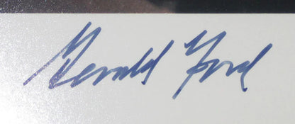 Gerald Ford Autographed Framed 8X10 Photo (Jsa)