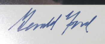 Gerald Ford Autographed Framed 8X10 Photo (Jsa)