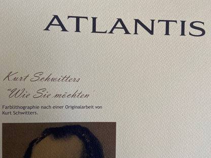 Kurt Schwitters Lithograph Coa
