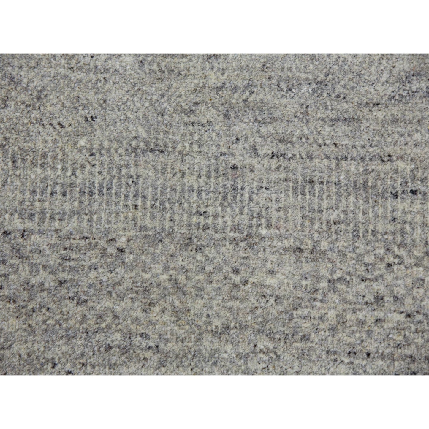 11'10"x18' Oxford Gray 100% Undyed Wool Grass Hand Knotted Oversized Rug