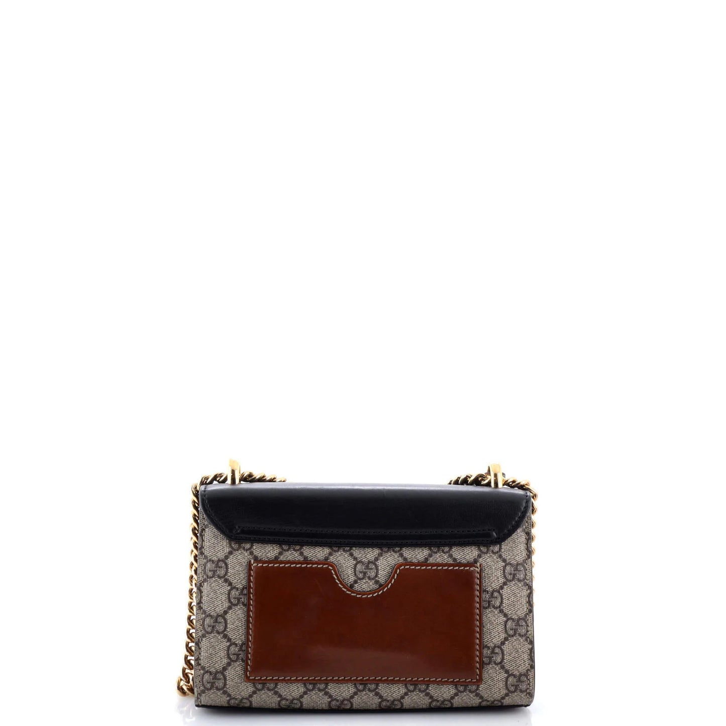 Gucci Padlock Shoulder Bag Gg Coated Canvas And Leather Small