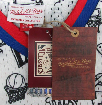 Allen Iverson Hof Autographed Printed Mitchell & Ness Jersey 76Ers Jsa 181847