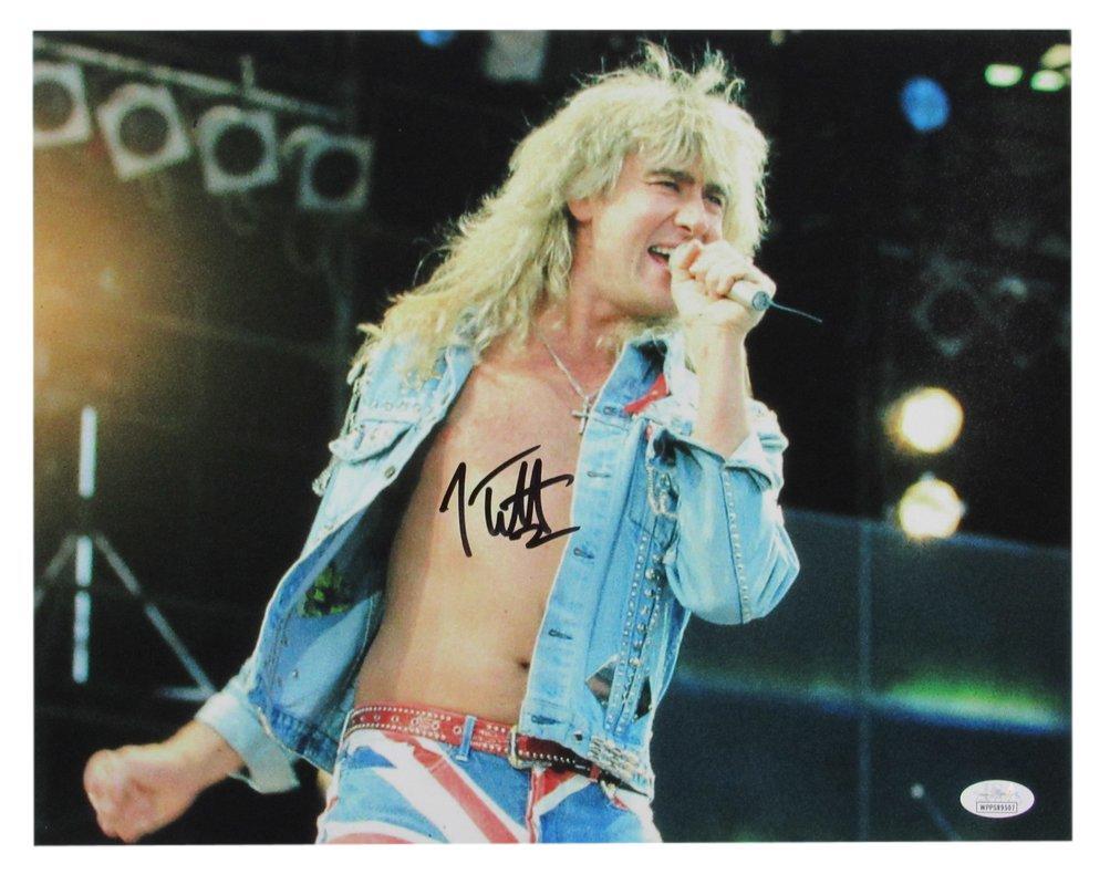 Joe Elliott Autographed 11X14 Photo Def Leppard Jsa