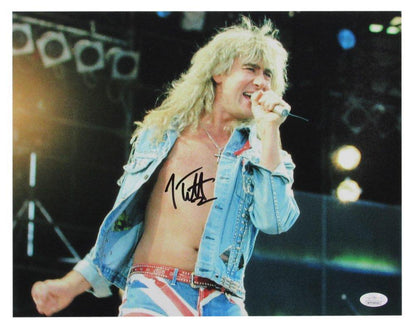 Joe Elliott Autographed 11X14 Photo Def Leppard Jsa