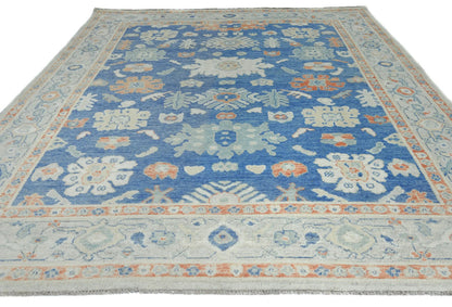 Handmade Pakistan Oushak Oriental Rug Muted Floral Design Bedroom Carpet 8X10 ft