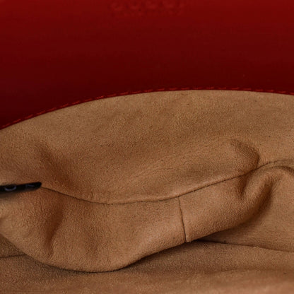 Gucci Interlocking G Heart Shoulder Bag Diagonal Quilted Leather Mini