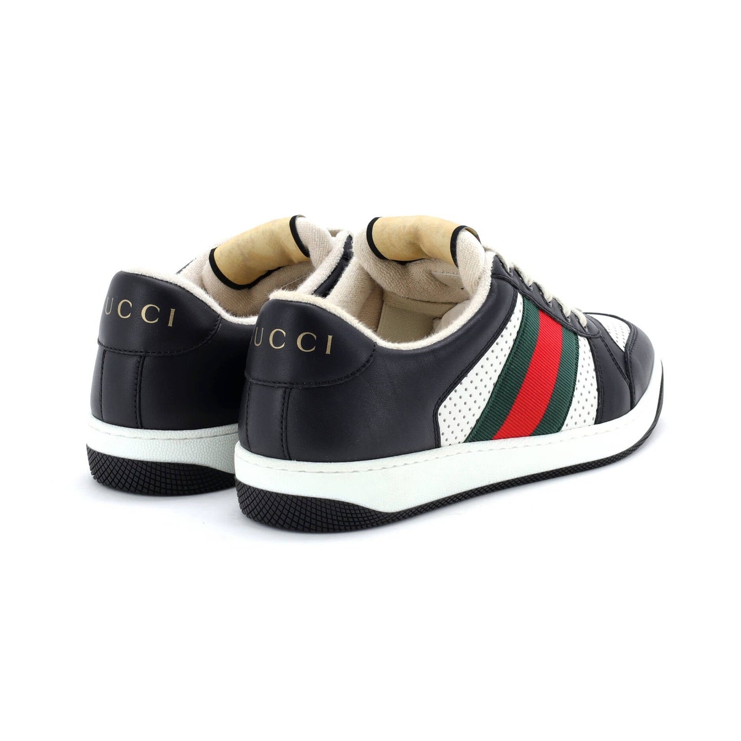 Gucci Screener Sneakers Fabric And Leather