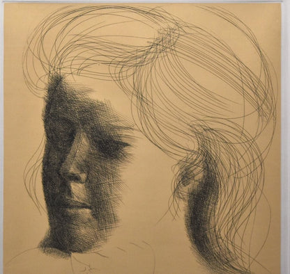 Emilio Greco (Italian) Signed Etching Print Numbered Framed 1970 Brigitte No2