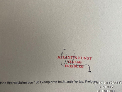 Josef Albers Lithograph Certified Signed