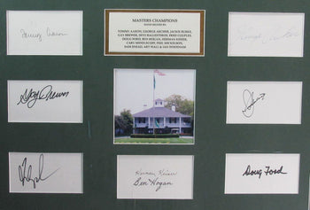 Masters Champions Multi Autographed 14 Cut Cards