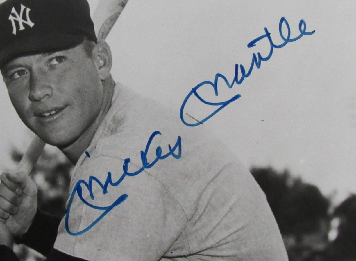 Mickey Mantle/Stan Musial Dual-Signed/Autographed 8X10 B/W Photo Psa/Dna 199550