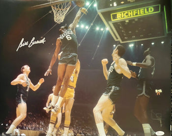 Bill Russell Autographed 16X20 Photo Vs Lakers (Jsa)