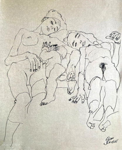 Egon Schiele Lithograph C