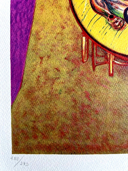 Francis Bacon Lithograph Coa Signed In Pen Numbered In Pencil Crayon 275Es