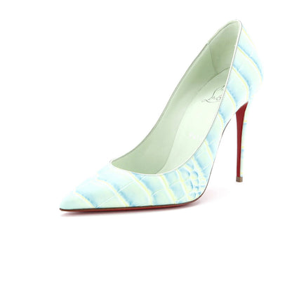 Christian Louboutin Women'S Kate Pumps Crocodile Embossed Leather 100