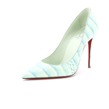 Christian Louboutin Women'S Kate Pumps Crocodile Embossed Leather 100