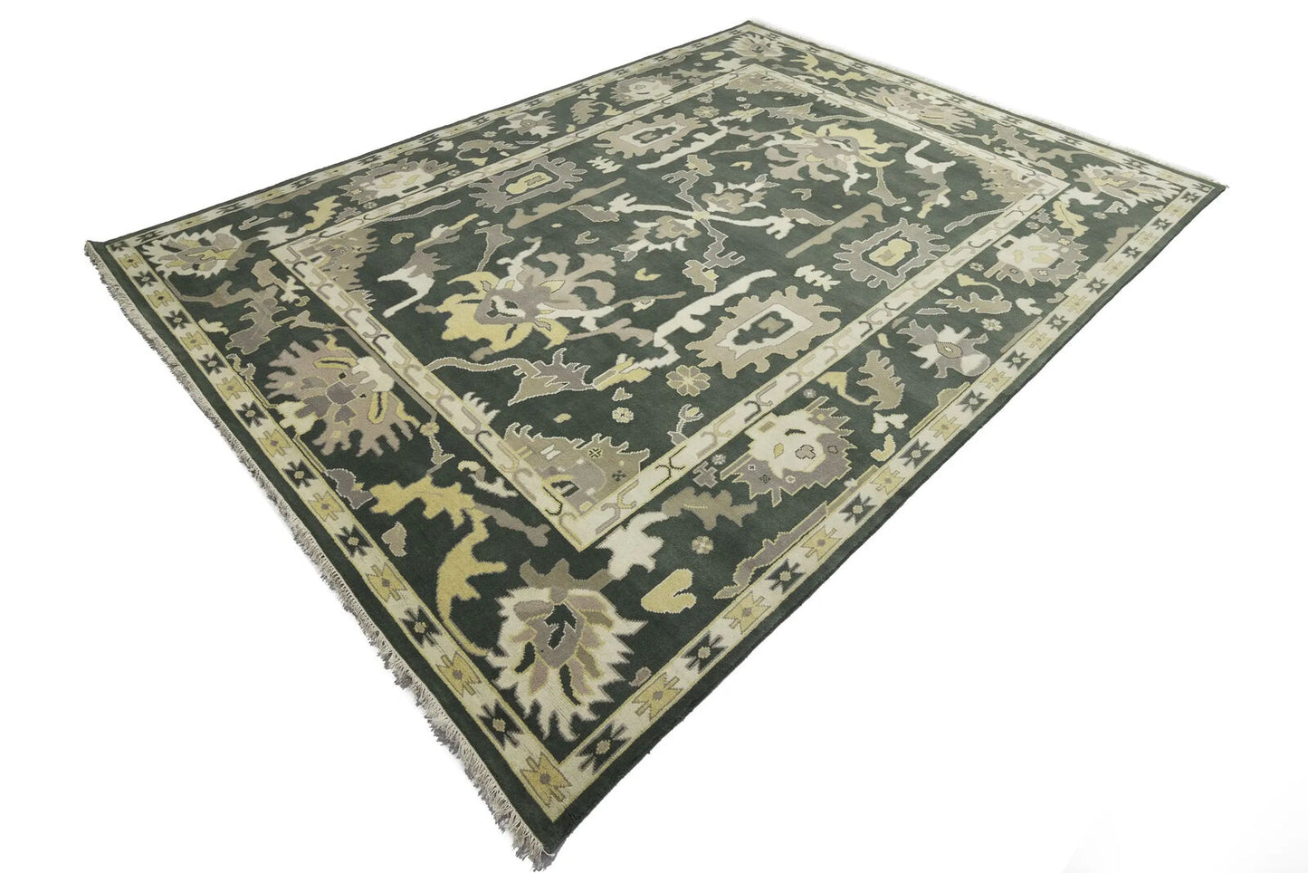 Extra Large Handmade Wool Oushak Chobi Oriental