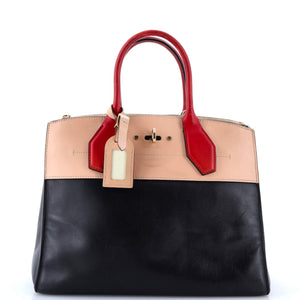 MM Louis Vuitton City Steamer Handbag Leather