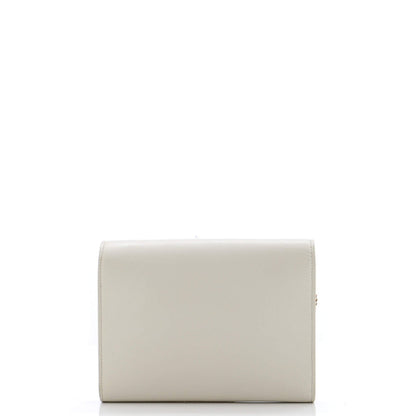 Saint Laurent Cassandra Chain Wallet Leather Mini