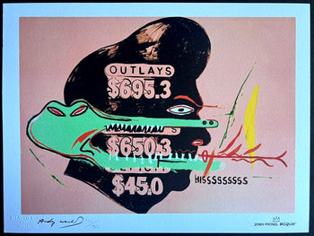 Andy Warhol And Jean-Michel Basquiat Lithograph Signed Numbered Coa