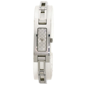 Steel GUCCI Square face Watches 3900L Stainless Steel/ Stainless