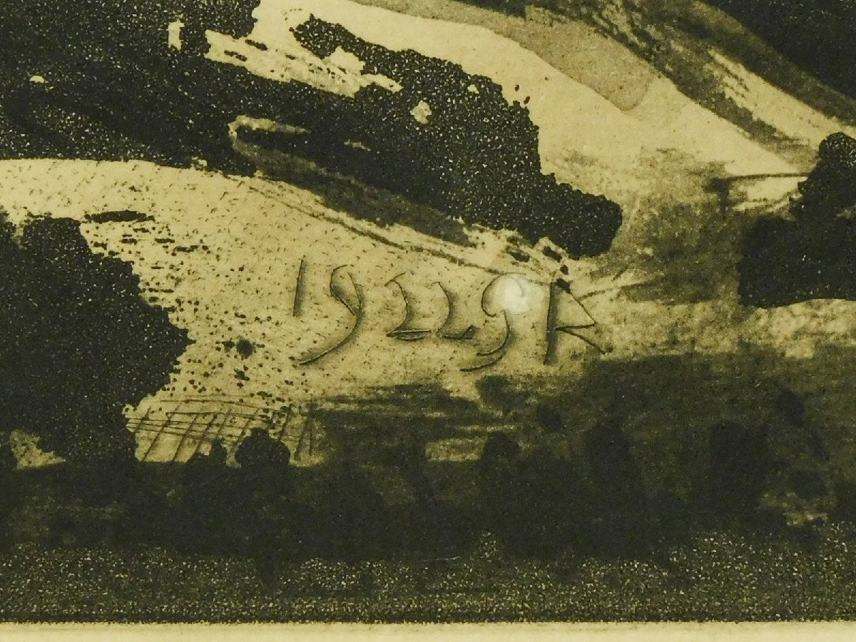 Georges Rouault "Solitary Man (Street)" Miserere Etching 1922  Framed Signed