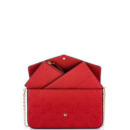 Louis Vuitton Felicie Pochette Monogram Empreinte Leather