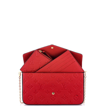 Louis Vuitton Felicie Pochette Monogram Empreinte Leather