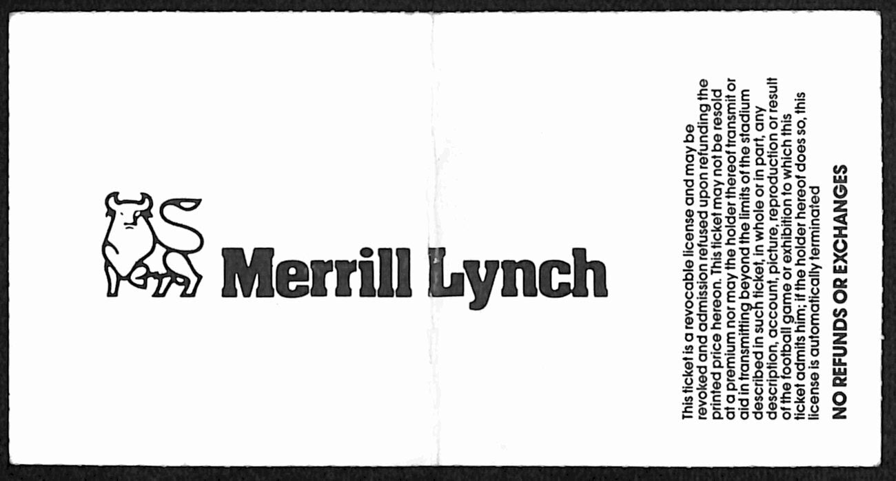 1987 Fiesta Bowl College Football  Ticket Stub Penn State Vs. Miami Fla. 189892