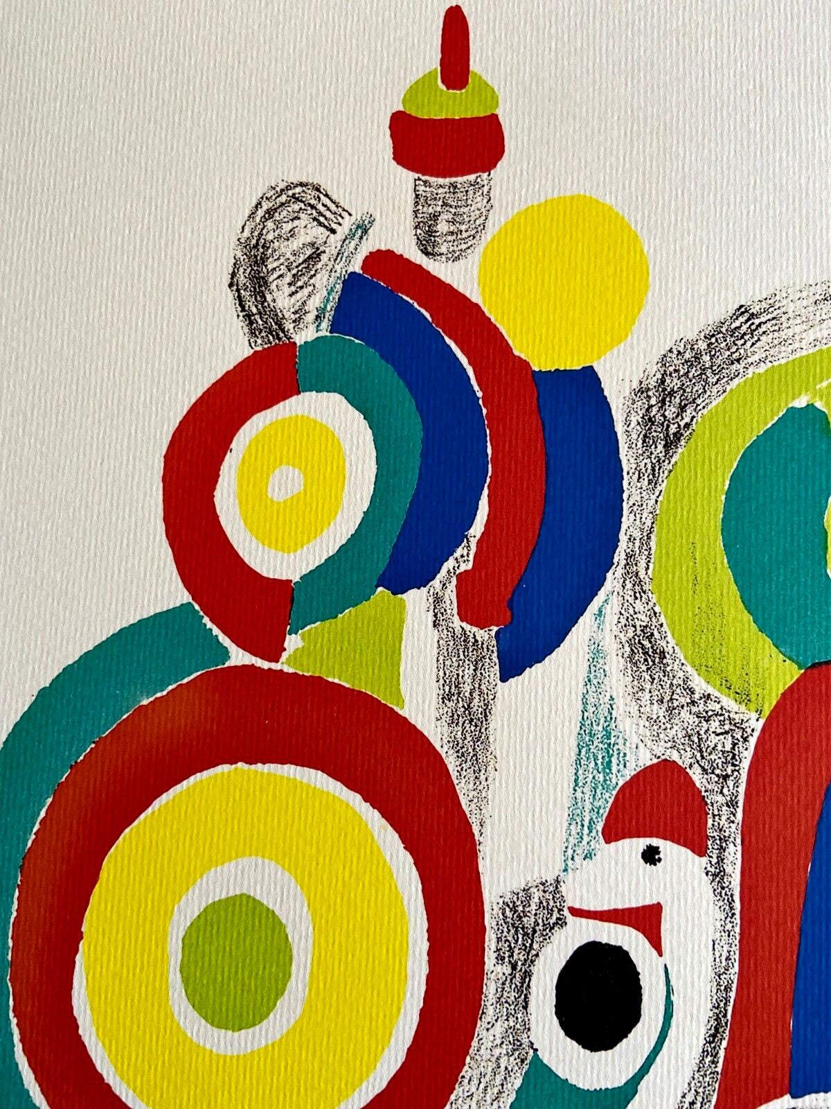 Sonia Delaunay Lithograph, Coa Signed Op Numbered Certified