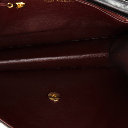Chanel Vintage Clutch With Chain Quilted Leather Medium