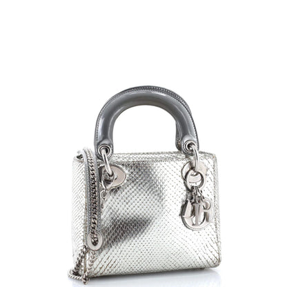 Christian Dior Lady Dior Bag Python Mini