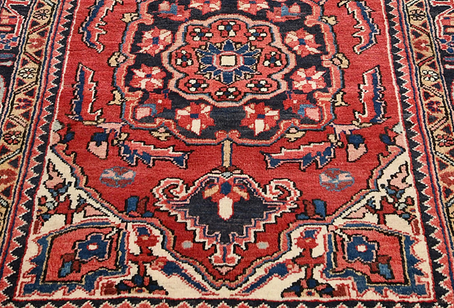 3'6X11'9 Oriental Runner Rug Floral Geometric Farmhouse Carpet