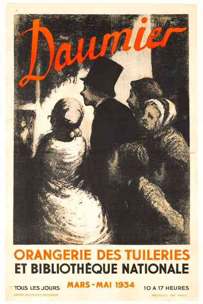 Origina Exposition Daumier Honore Daumier At The Orangerie Paris 1934
