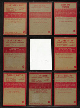1965 Philadelphia Football Cards Green Bay Packers Complete Team Set (14) 200317