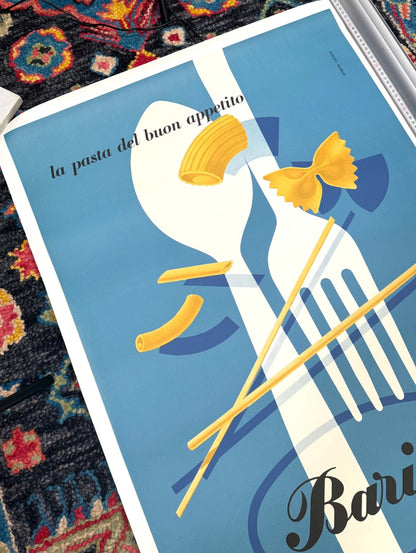 Barilla Pasta Erberto Carboni 1952 Vintage Italian Food Authentic Originalposter
