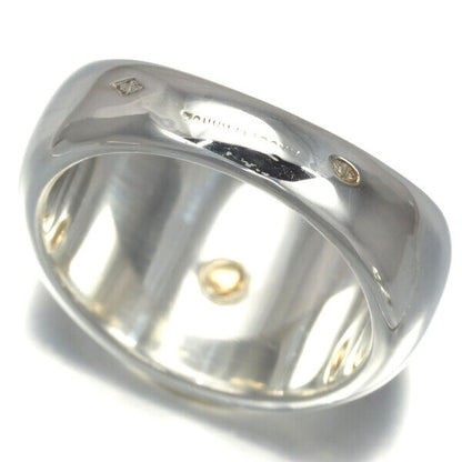 Hermes Ring Clou De Selle Us5.25-5.5 18K 750 Yellow Gold/800 Silver