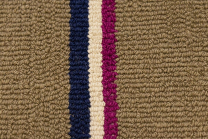 Thick Pile Hand-Tufted Wool Multicolored Stripes