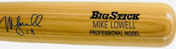 Mike Lowell Autographed Big Stick Ash Bat